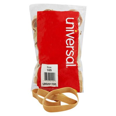 UNV01105 Rubber Bands, Size 105, 5 x 5/8, 55 Bands/1lb Pack UNV01105