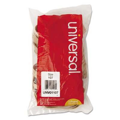 UNV01107 Rubber Bands, Size 107, 7 x 5/8, 40 Bands/1lb Pack UNV01107