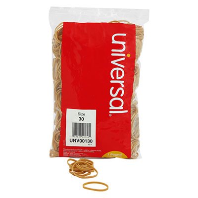 UNV00130 Rubber Bands, Size 30, 2 x 1/8, 1100 Bands/1lb Pack UNV00130