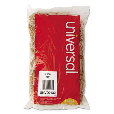 UNV00132 Rubber Bands, Size 32, 3 x 1/8, 820 Bands/1lb Pack UNV00132