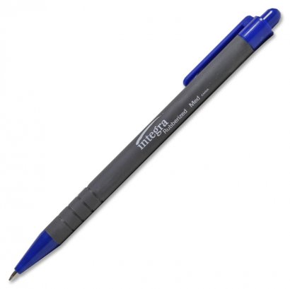 Rubber Barrel Retractable Ballpoint Pen 30032