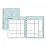 Blue Sky BLS101605 Rue Du Flore Monthly Wirebound Planner, 10 x 8, Green/Lavender, 2021 BLS101605