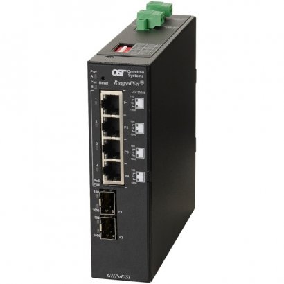 Omnitron Systems RuggedNet GHPoE/Si Ethernet Switch 3219-0-24-2Z