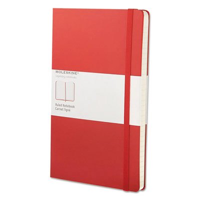 9788862930048 Ruled Classic Notebook, 5 x 8 1/4, Red Cover, 240 Sheets HBGQP060R