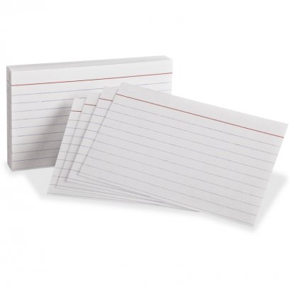 Ruled Heavyweight Index Cards 63500