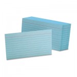 Oxford Ruled Index Cards, 3 x 5, Blue, 100/Pack OXF7321BLU