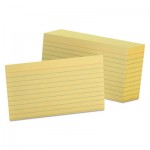 Oxford 7321 CAN Ruled Index Cards, 3 x 5, Canary, 100/Pack OXF7321CAN