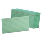 Oxford Ruled Index Cards, 3 x 5, Green, 100/Pack OXF7321GRE