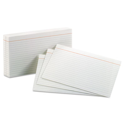 Oxford 51EE Ruled Index Cards, 5 x 8, White, 100/Pack OXF51