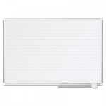 MasterVision Ruled Planning Board, 48 x 36, White/Silver BVCMA0594830