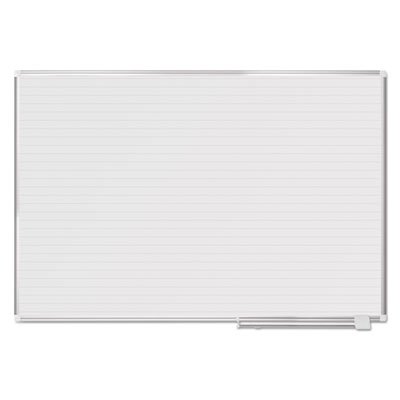 MasterVision Ruled Planning Board, 72 x 48, White/Silver BVCMA2794830