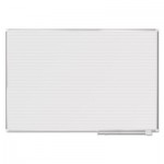 MasterVision Ruled Planning Board, 72 x 48, White/Silver BVCMA2794830