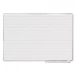 MasterVision Ruled Planning Board, 72 x 48, White/Silver BVCMA2794830