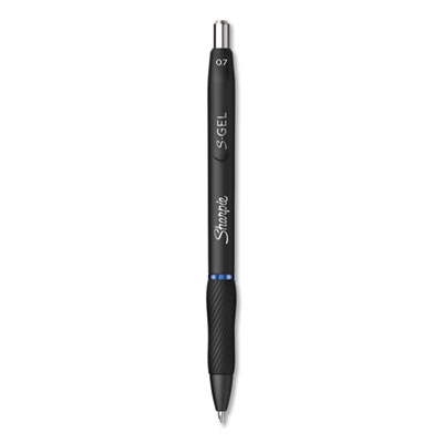 Sharpie S-Gel S-Gel Retractable Gel Pen, Medium 0.7 mm, Blue Ink, Black Barrel, 36/Pack SAN2096176