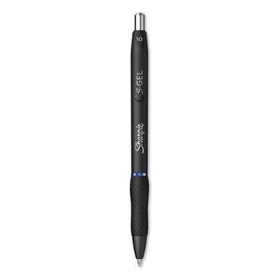 Sharpie S-Gel S-Gel Retractable Gel Pen, Bold 1 mm, Blue Ink, Black Barrel, 36/Pack SAN2096127