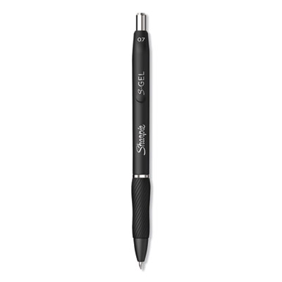 Sharpie S-Gel S-Gel Retractable Gel Pen, Medium 0.7 mm, Black Ink, Black Barrel, 36/Pack SAN2096193