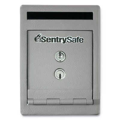Sentry Safe Safe, 0.23 cu ft, 6 x 12.3 x 8.5, Silver SENUC025K