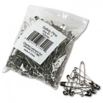 Charles Leonard Safety Pins, Nickel-Plated, Steel, 2" Length, 144/Pack LEO83200