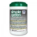 Simple Green 3810000613351 Safety Towels, 10 x 11 3/4, 75/Canister, 6 per Carton SMP13351CT