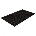 Crown Mats WS CT35BK Safewalk-Light Drainage Safety Mat, Rubber, 36 x 60, Black CWNWSCT35BK