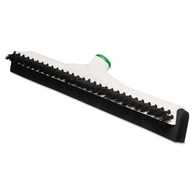 Sanitary Brush w/Squeegee, 18" Brush, Moss Handle UNGPB45A