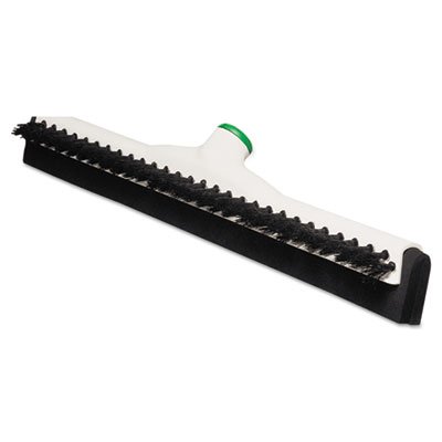Sanitary Brush w/Squeegee, 18" Brush, Moss Handle UNGPB45A