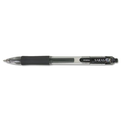 Zebra Sarasa Retractable Gel Pen, Black Ink, Medium, Dozen ZEB46810