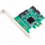 SYBA Multimedia SATA III 4-port PCI-e Controller Card, with Full and Low Profile Brackets SI-PEX40064