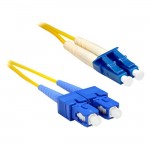 SC to LC SM Duplex Fiber Cable SCLC-SM-8M-ENC