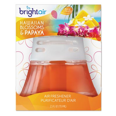 BRIGHT Air Scented Oil Air Freshener, Hawaiian Blossoms and Papaya, Orange, 2.5oz BRI900021