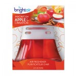 BRIGHT Air Scented Oil Air Freshener, Macintosh Apple and Cinnamon, Red, 2.5oz BRI900022