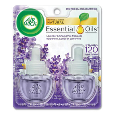 Air Wick 62338-78473 Scented Oil Refill, Lavender and Chamo mile, 0.67 oz, 2/Pack RAC78473PK