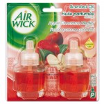 Air Wick 62338-80420 Scented Oil Refill, Warming - Apple Cinnamon Medley, .67oz, Orange, 2/Pack 80420