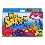 Mr. Sketch Scented Watercolor Marker, Broad Chisel Tip, Assorted Colors, 22/Pack SAN2054594