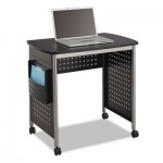 Safco Scoot Computer Desk, 32-1/4w x 22d x 30-1/2h, Black/Silver SAF1907BL