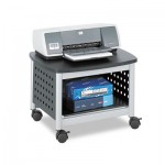 Safco Scoot Printer Stand, 20-1/4w x 16-1/2d x 14-1/2h, Black/Silver SAF1855BL