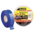 500-10836 Scotch 35 Vinyl Electrical Color Coding Tape, 3/4" x 66ft, Blue MMM10836
