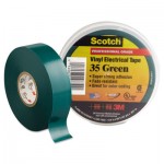 500-10851 Scotch 35 Vinyl Electrical Color Coding Tape, 3/4" x 66ft, Green MMM10851