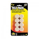 Master Caster Scratch Guard Felt Pads, 1" dia, Circular, Beige, 16/Pack MAS88496