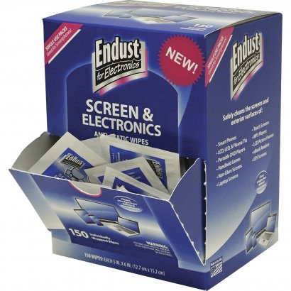 Endust Screen/Electronics Clean Wipes 14316