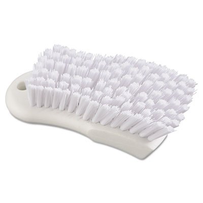 BWK FSCBWH Scrub Brush, White Polypropylene Fill, 6" Long, White BWKFSCBWH