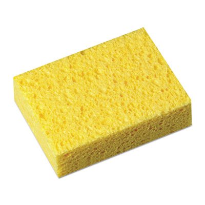 PAD 163-20 Scrubbing Sponge, 3 3/5" x 6 1/10", 7/10" Thick, Yellow/White, 20/Carton BWK16320
