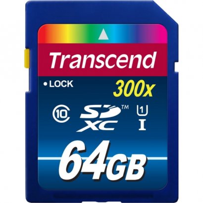 Transcend SDXC Class 10 UHS-I 300x (Premium) TS64GSDU1