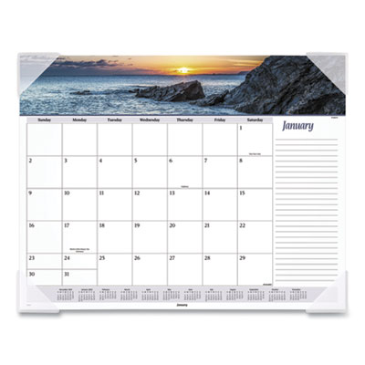 At-A-Glance Seascape Panoramic Desk Pad, 22 x 17, 2021 AAG89803