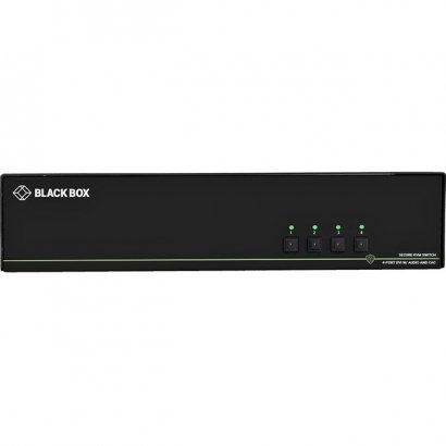 Black Box Secure KVM Switch, DVI-I, 4-Port, CAC NIAP 3.0 (Quad Head) SS4P-QH-DVI-UCAC
