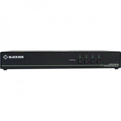 Black Box Secure NIAP 3.0 KVM Switch - Dual-Head, HDMI, CAC, 4K, 4-Port SS4P-DH-HDMI-UCAC