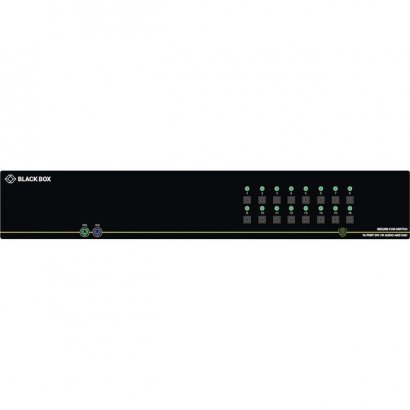 Black Box Secure NIAP 3.0 KVM Switch - Single-Head, DVI-I, PS/2, CAC, 16-Port SS16P-SH-DVI