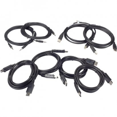 Black Box Secure Secure KVM Dual-Head DisplayPort Cable Kit - 10-ft SKVMCBL-DHDP-10