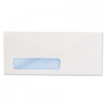 UNV35203 Security Tinted Window Business Envelope, Diagonal, #10, White, 500/Box UNV35203