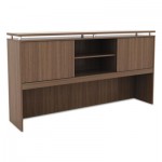 SE272615WA Sedina Series Hutch with Sliding Doors, 72w x 15d x 42 1/2h, Modern Walnut ALESE267215WA